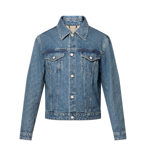 Monogram Jacquard Denim Jacket in Men's Ready-to-Wear Outerwear and Coats collections by Louis Vuitton (Product zoom)