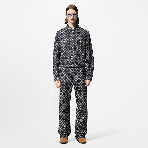 Monogram Jacquard Denim Jacket in Men's Ready-to-Wear Outerwear and Coats collections by Louis Vuitton (Product zoom)