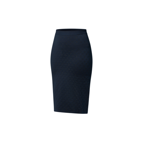 Monogram Jacquard Knit Skirt in Women's Ready-to-Wear Knitwear collections by Louis Vuitton (Product zoom)