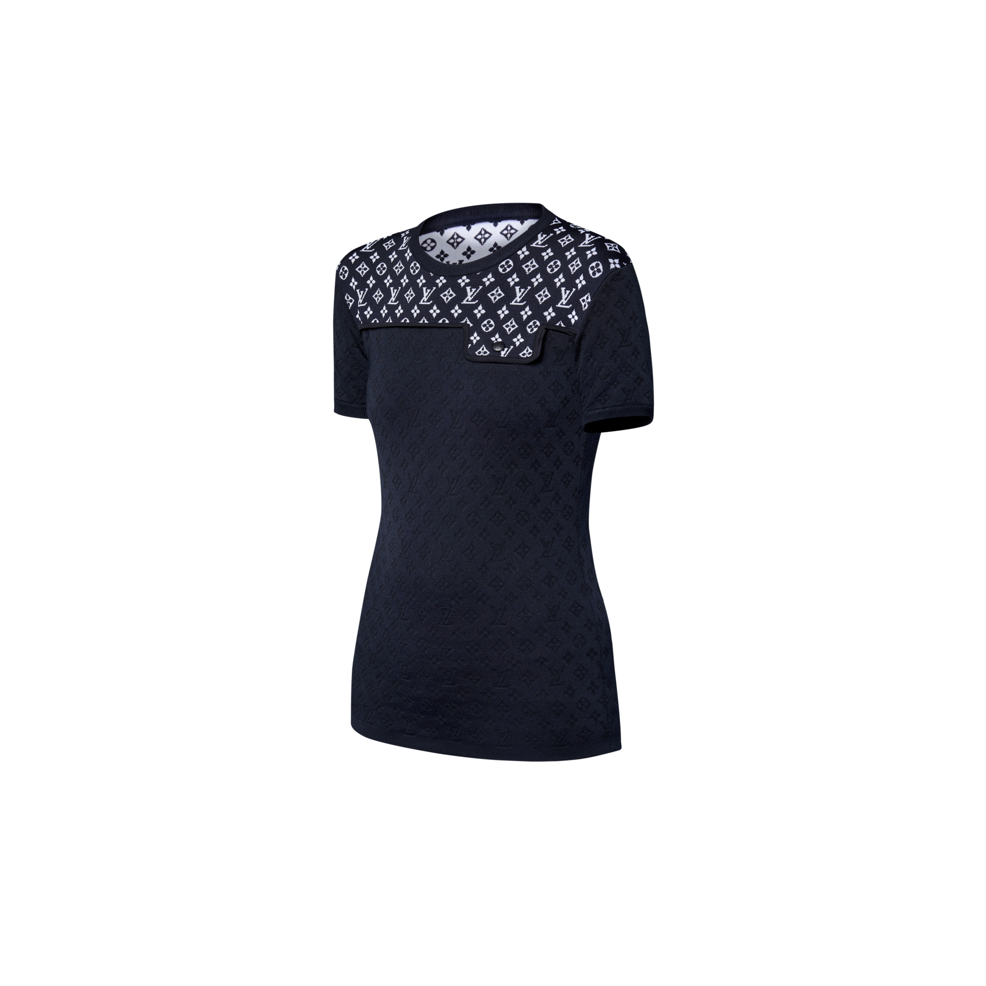 Monogram Jacquard Knit Top  in Women