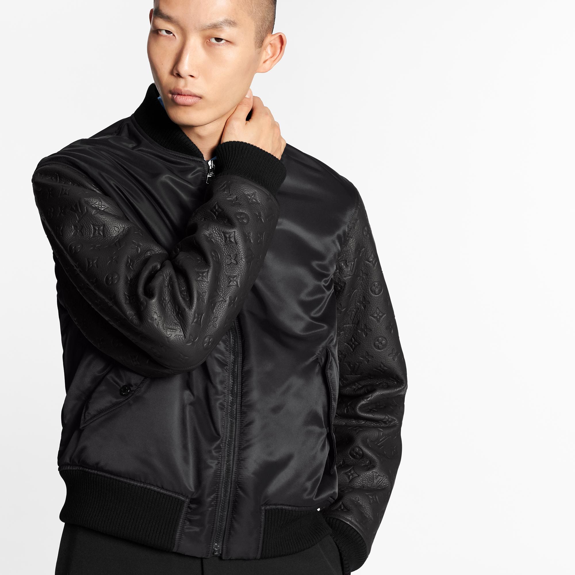 louis vuitton leather jacket monogram