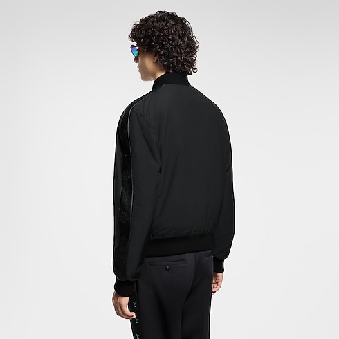 Monogram Leather Mix Tracksuit Blouson in Men's Ready-to-Wear Outerwear and Coats collections by Louis Vuitton (Product zoom)