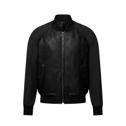 Monogram Leather Mix Tracksuit Blouson in Men's Ready-to-Wear Outerwear and Coats collections by Louis Vuitton (Product zoom)