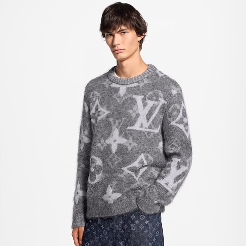 Monogram Long-Sleeved Crewneck back view