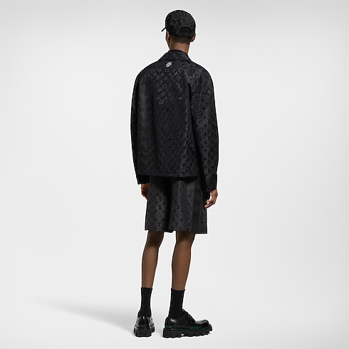 Monogram Moire Jacquard Silk Overshirt in Men's Ready-to-Wear Outerwear and Coats collections by Louis Vuitton (Product zoom)