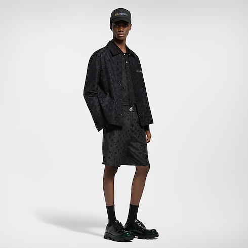 Monogram Moire Jacquard Silk Overshirt in Men's Ready-to-Wear Outerwear and Coats collections by Louis Vuitton (Product zoom)