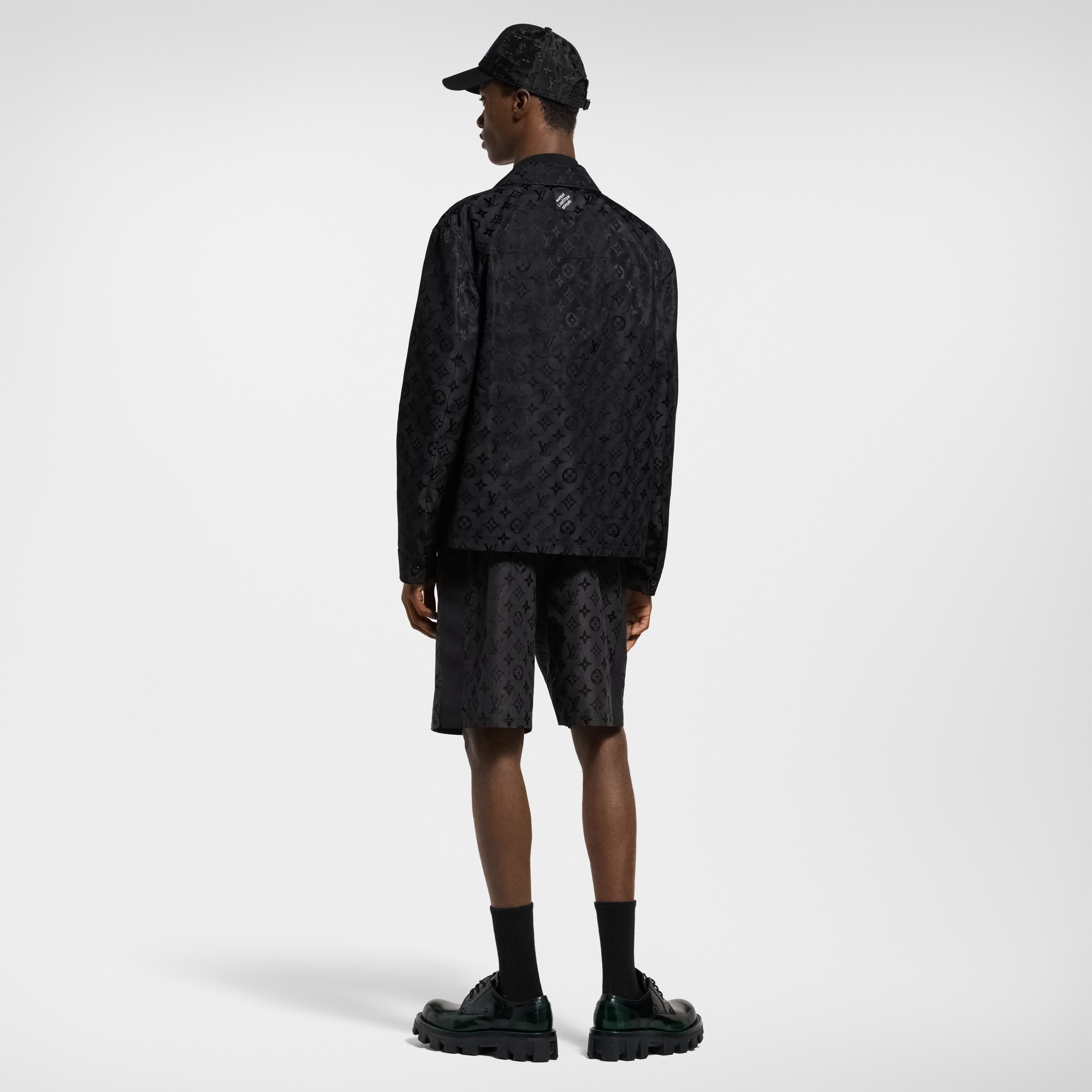 Monogram Moire Jacquard Silk Shorts  in Men