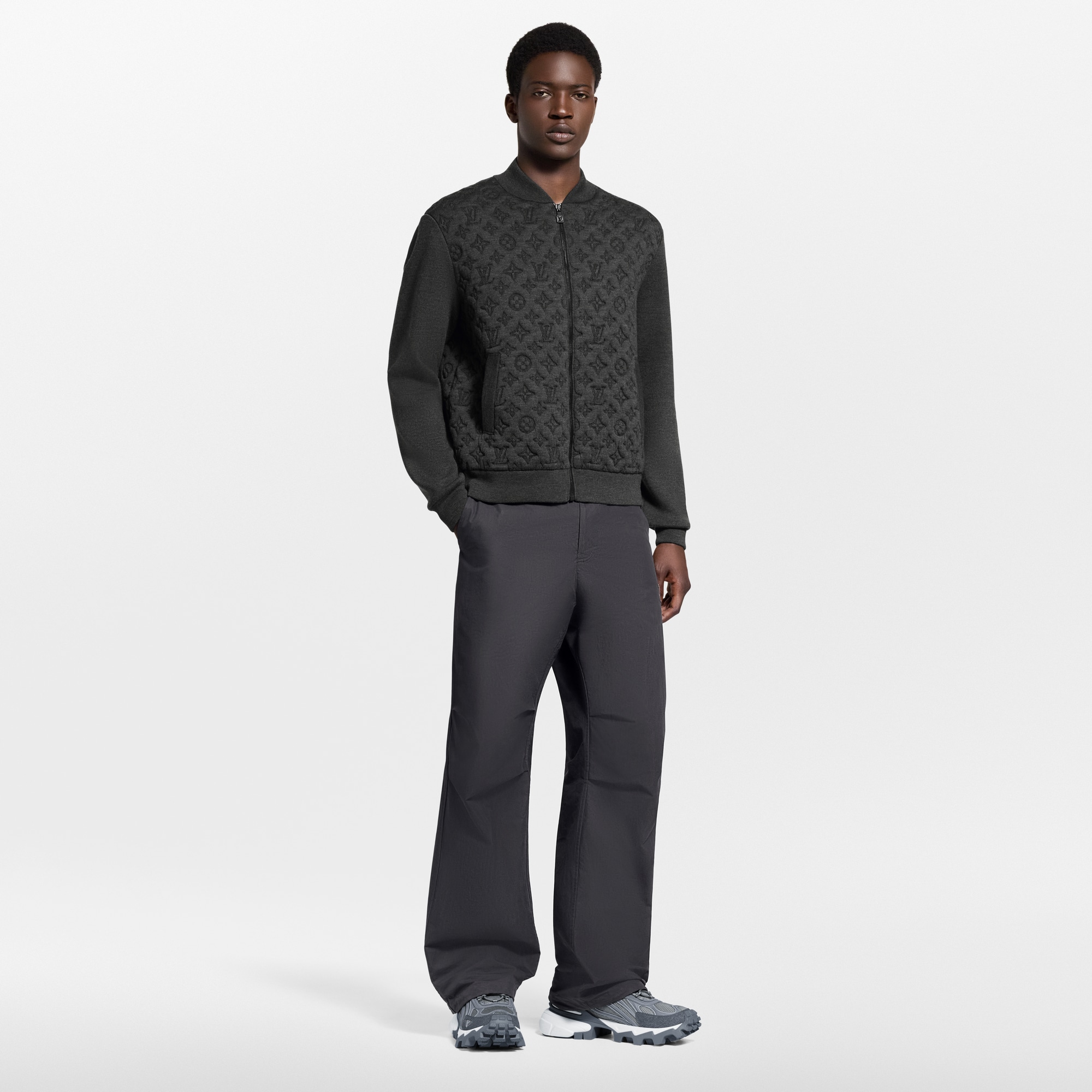 Monogram Padded Bomber  in Men