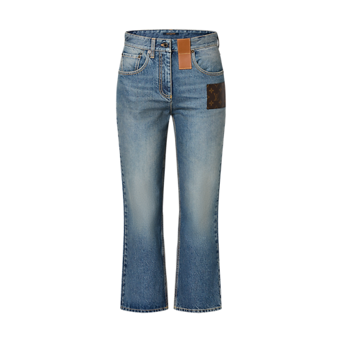 Monogram Patch Jeans in Women's Ready-to-Wear Trousers collections by Louis Vuitton (Product zoom)