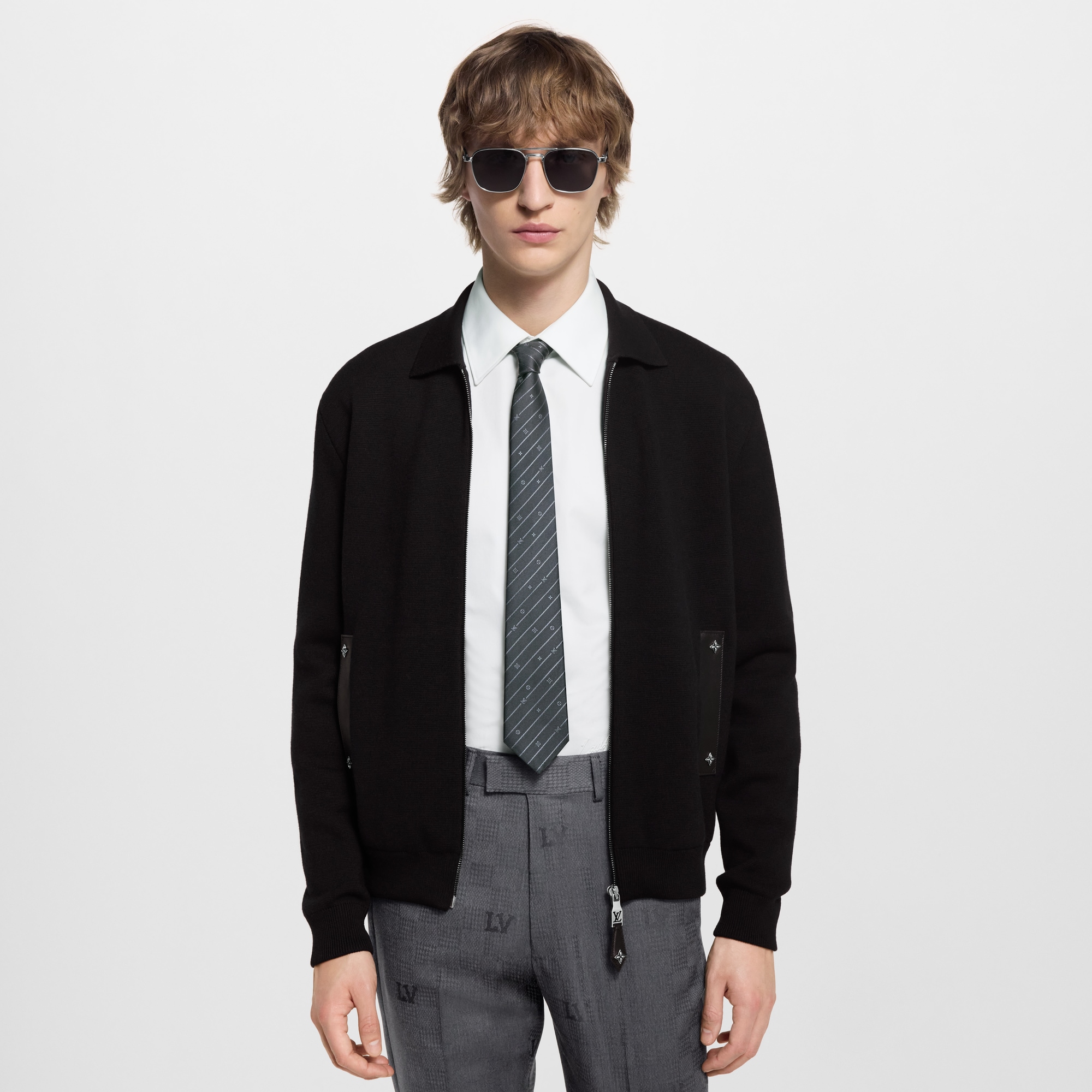 Monogram Pinstripes Tie S00 in Men