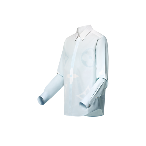 Monogram Printed Long-Sleeved Cotton Poplin Shirt in Men's Ready-to-Wear Shirts collections by Louis Vuitton (Product zoom)