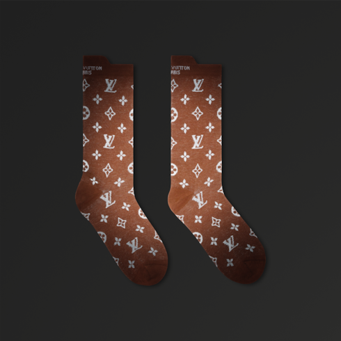 Monogram Reflective Socks S00 in Men's Accessories Hats, Beanies and Gloves collections by Louis Vuitton