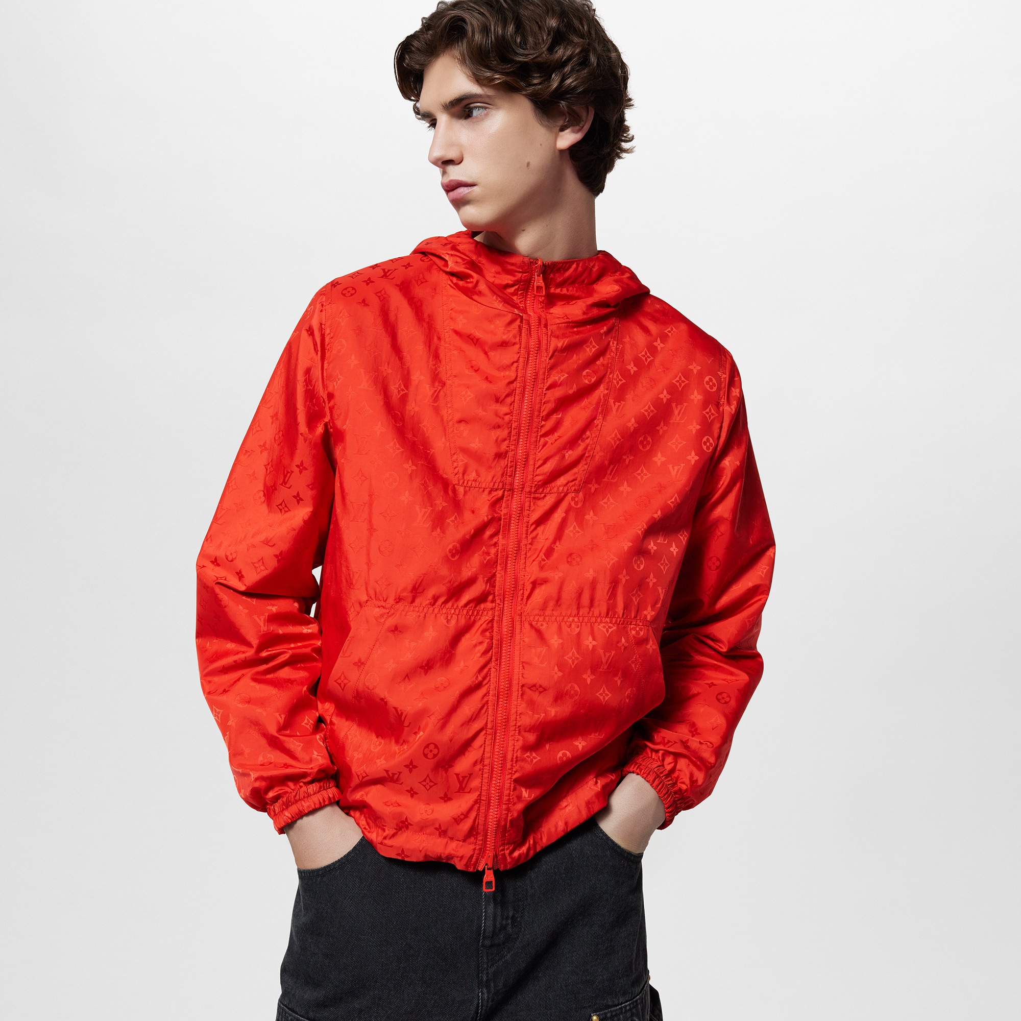 Monogram Reversible Nylon Windbreaker  in Men