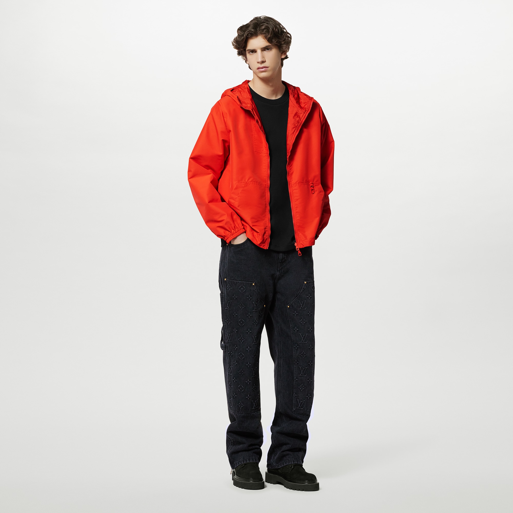 Monogram Reversible Nylon Windbreaker  in Men
