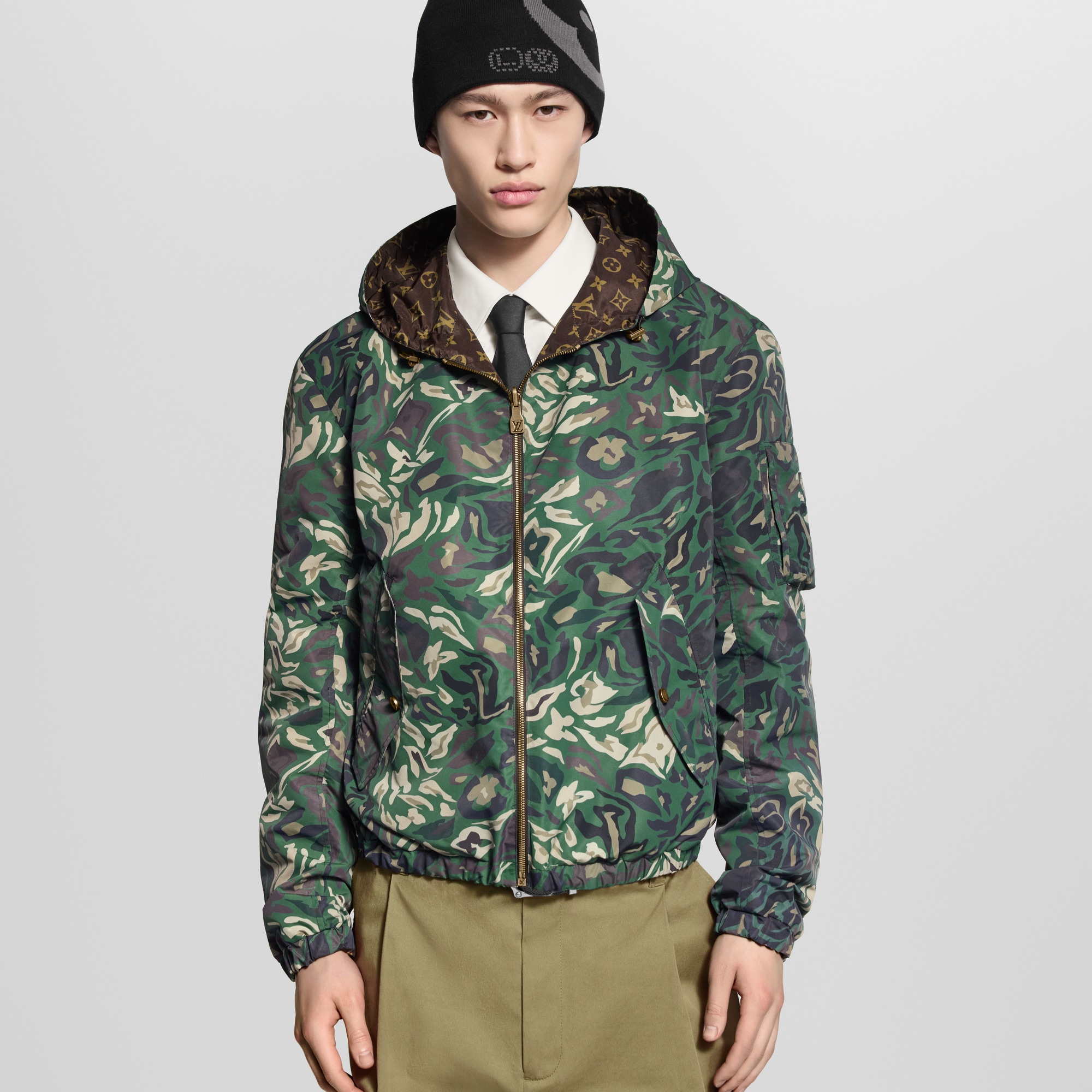 Monogram Reversible Windbreaker  in Men