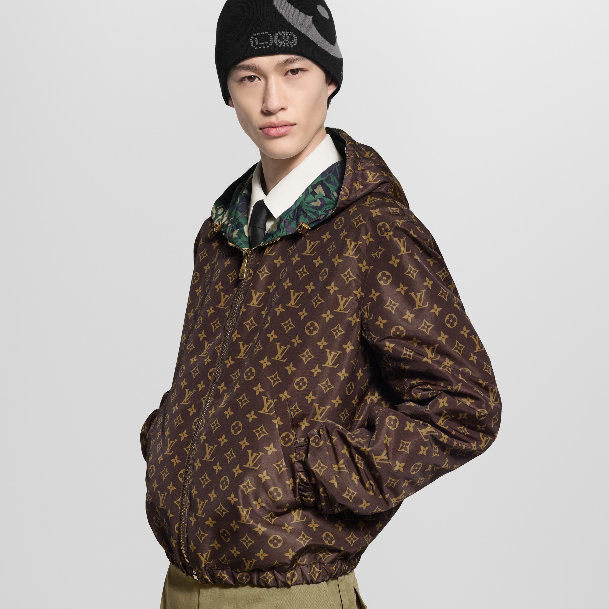 Monogram Reversible Windbreaker  in Men