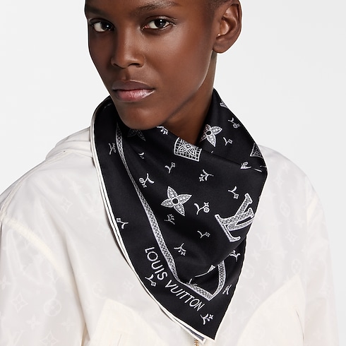 Monogram Romance Square 70 S00 in Women's Accessories Silk Squares and Bandeaux collections by Louis Vuitton (Product zoom)