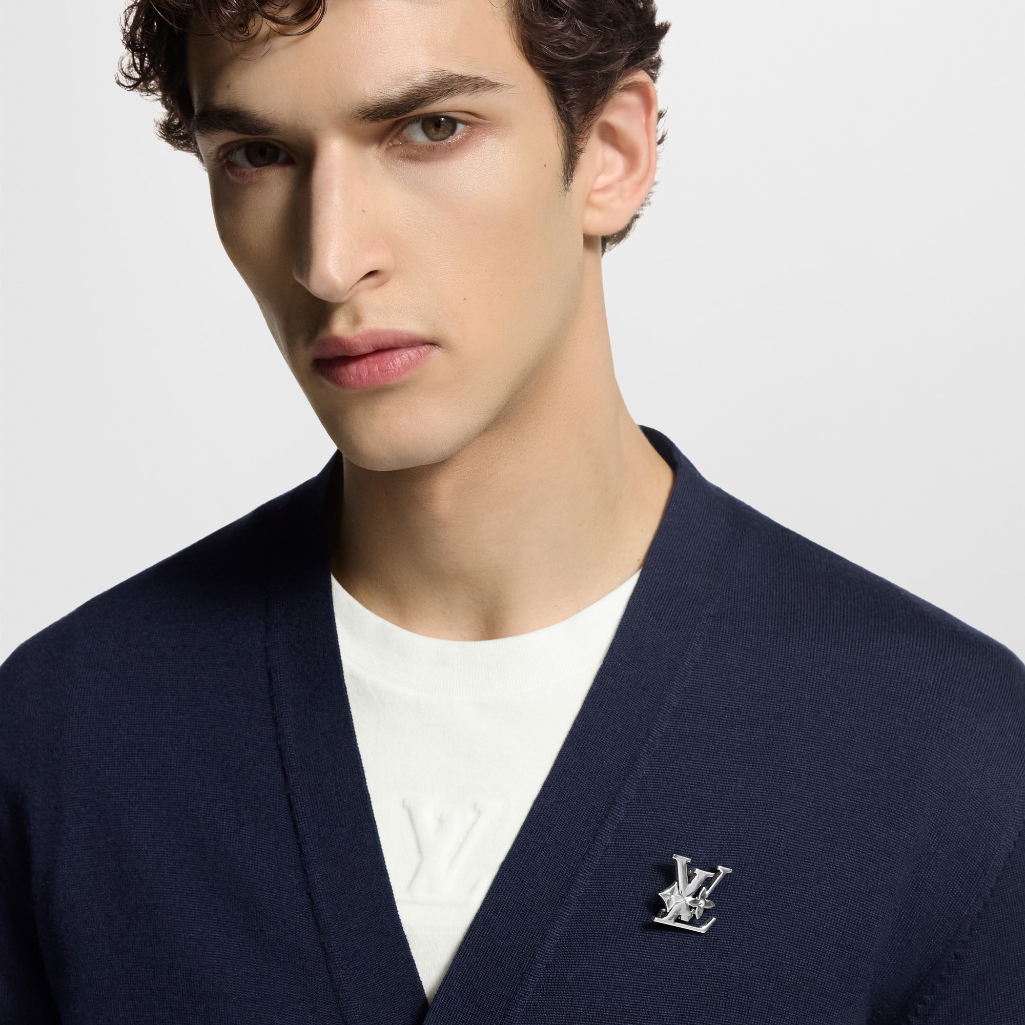 Monogram Row Brooch S00 in Men