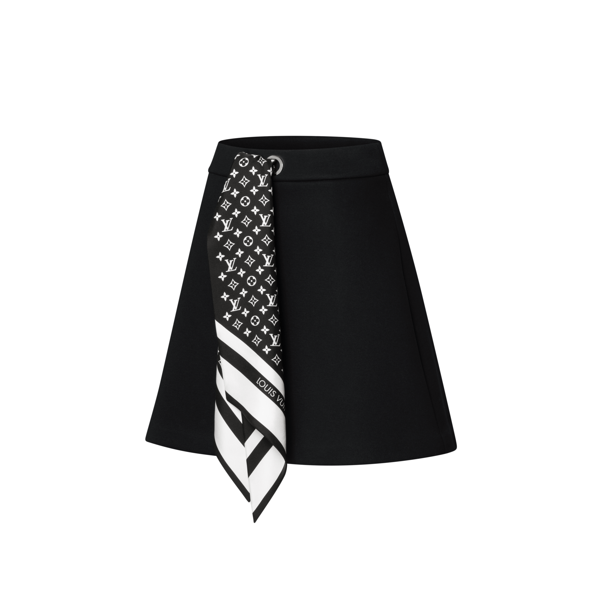 Monogram Scarf Mini Skirt  in Women