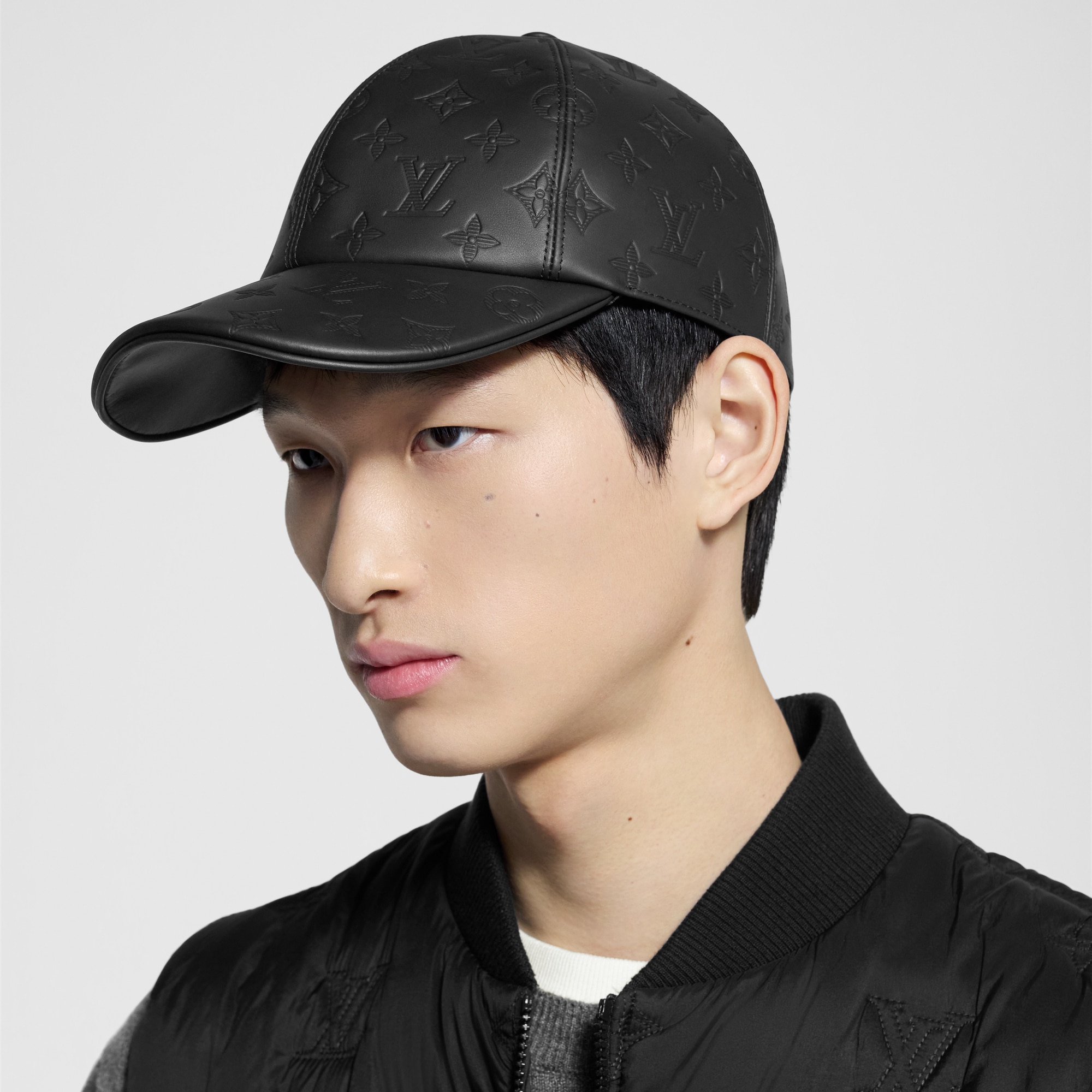 Monogram Shadow Black Nylon Baseball Cap Adjustable Strap Monogram Shadow Cap S00 - Men - Accessories | LOUIS VUITTON ® main image 4