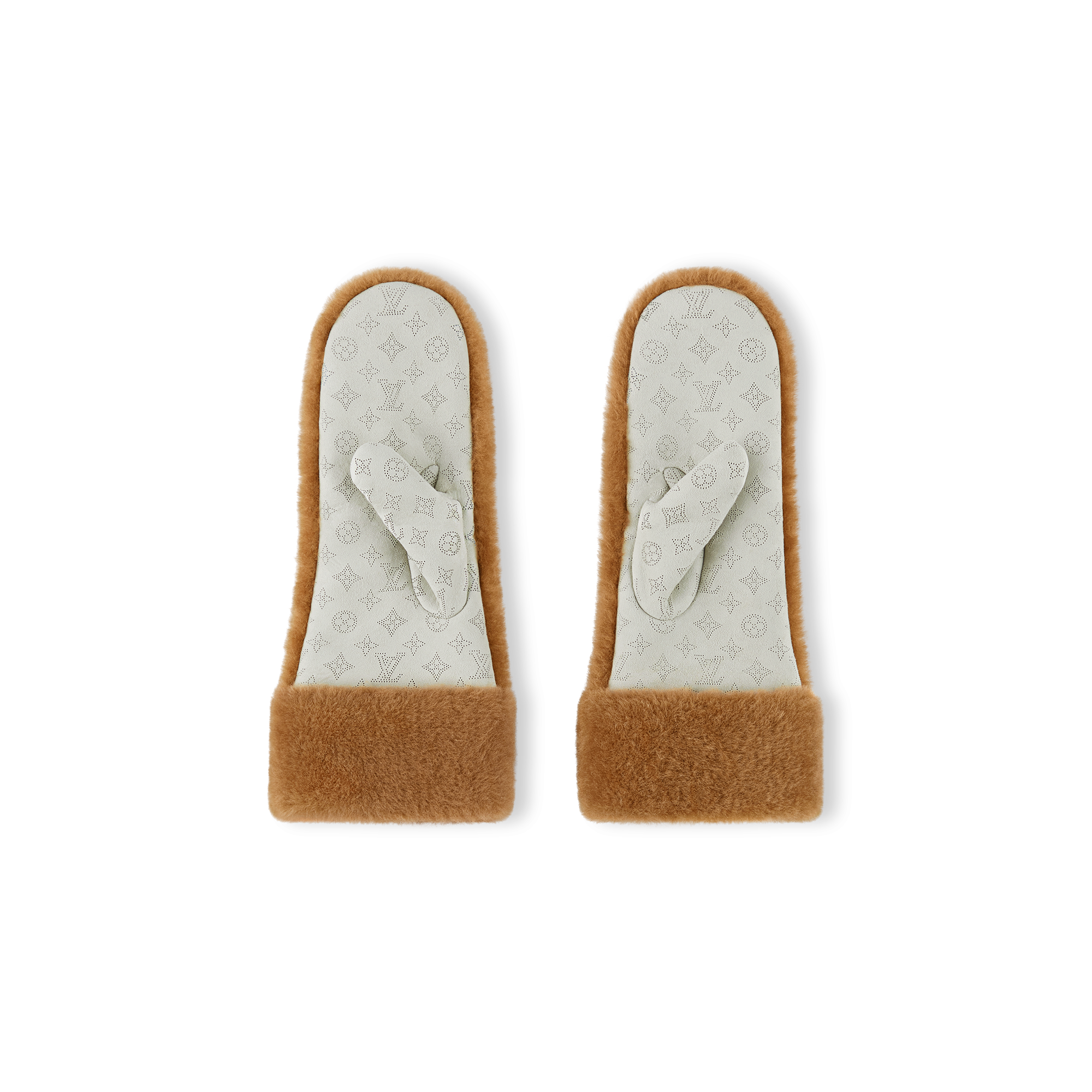Monogram Shearling Mitts S00 in Women