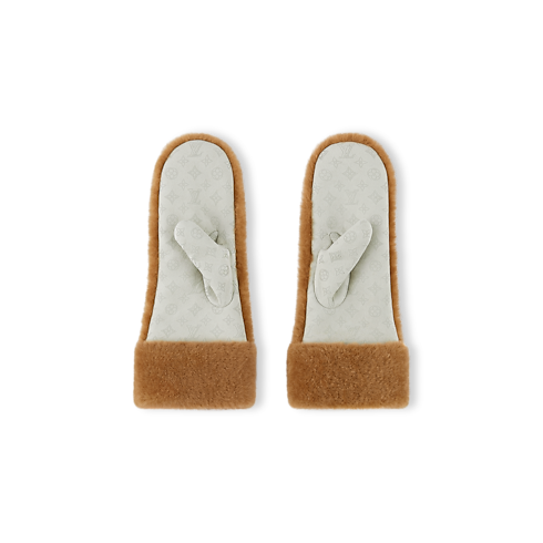 Monogram Shearling Mitts S00 in Women's Accessories Hats & Caps collections by Louis Vuitton (Product zoom)