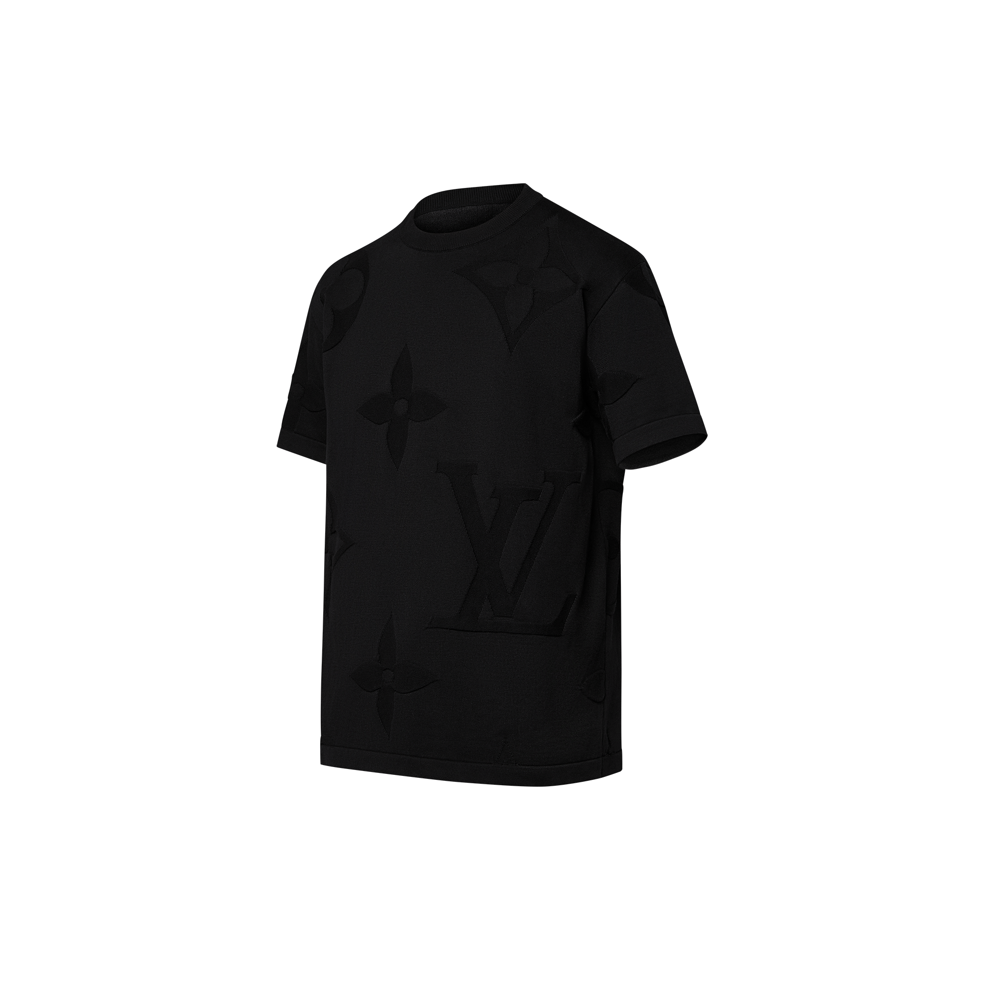 Monogram Short-Sleeved Cotton Crewneck  in Men