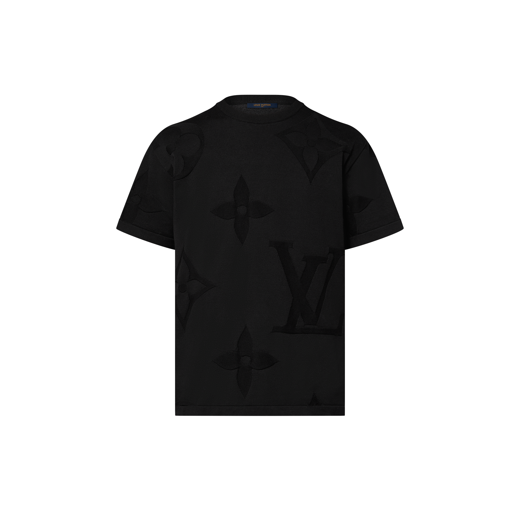 Monogram Short-Sleeved Cotton Crewneck  in Men