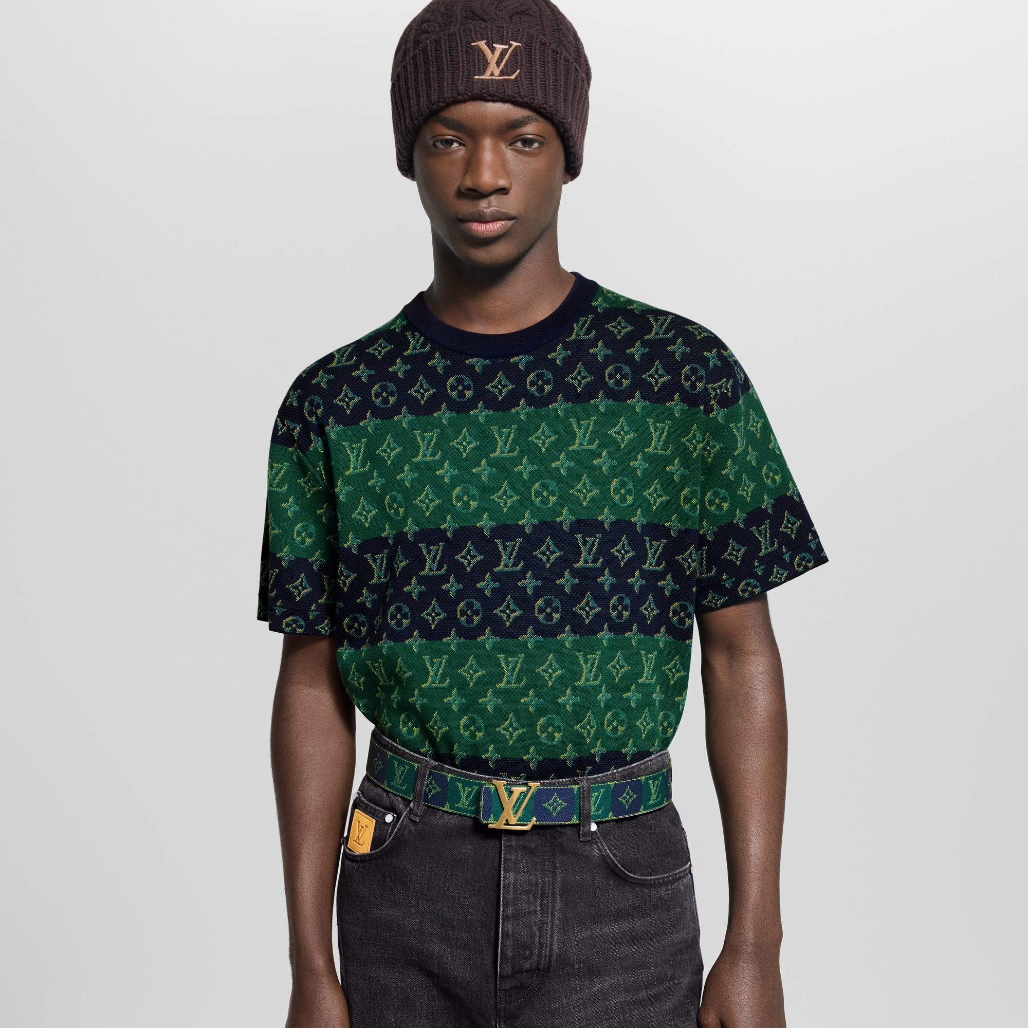 Monogram Short-Sleeved Crewneck  in Men