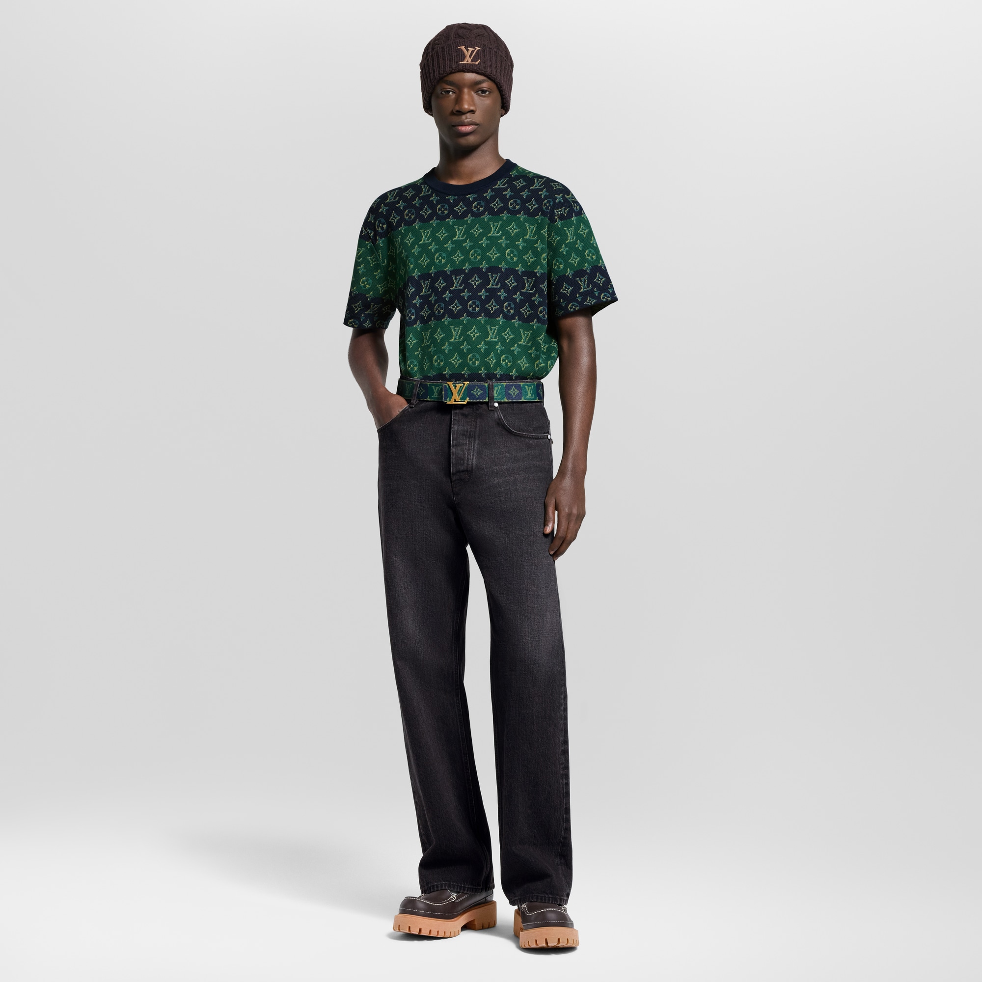 Monogram Short-Sleeved Crewneck  in Men