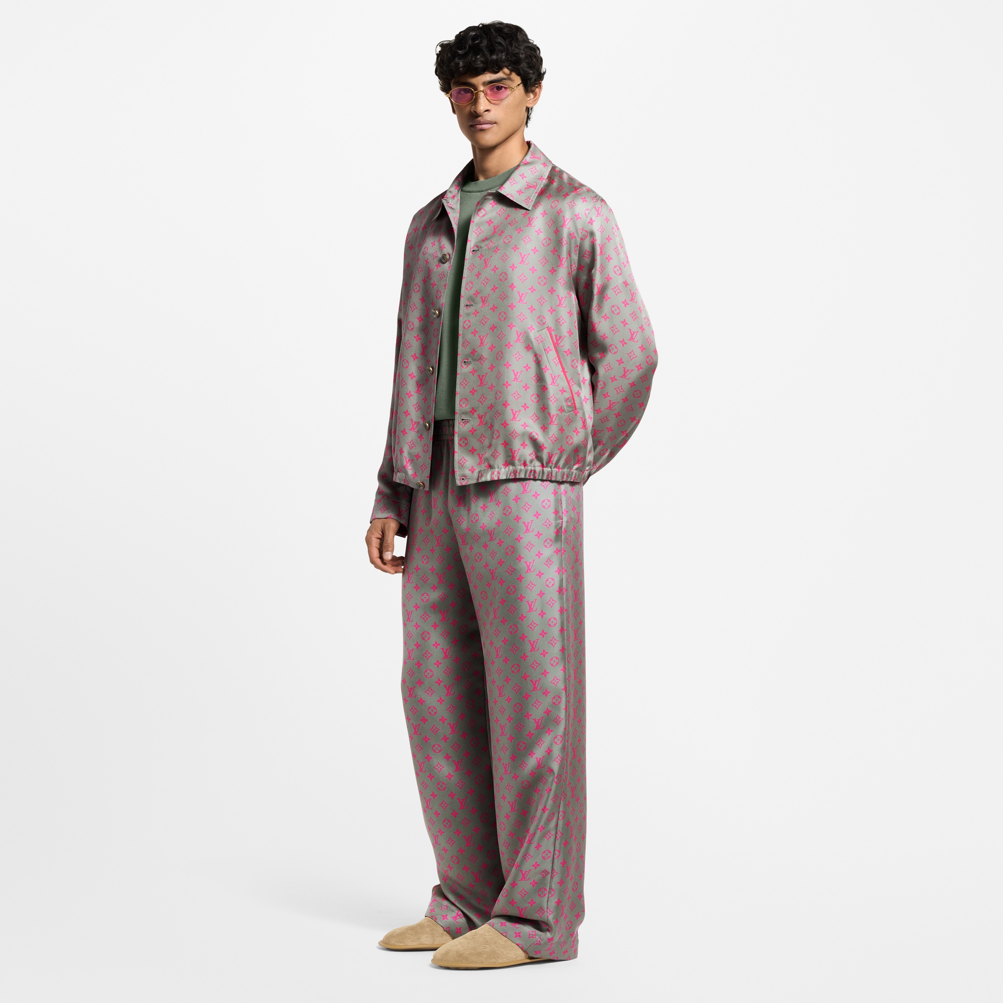 Monogram Silk Blouson  in Men