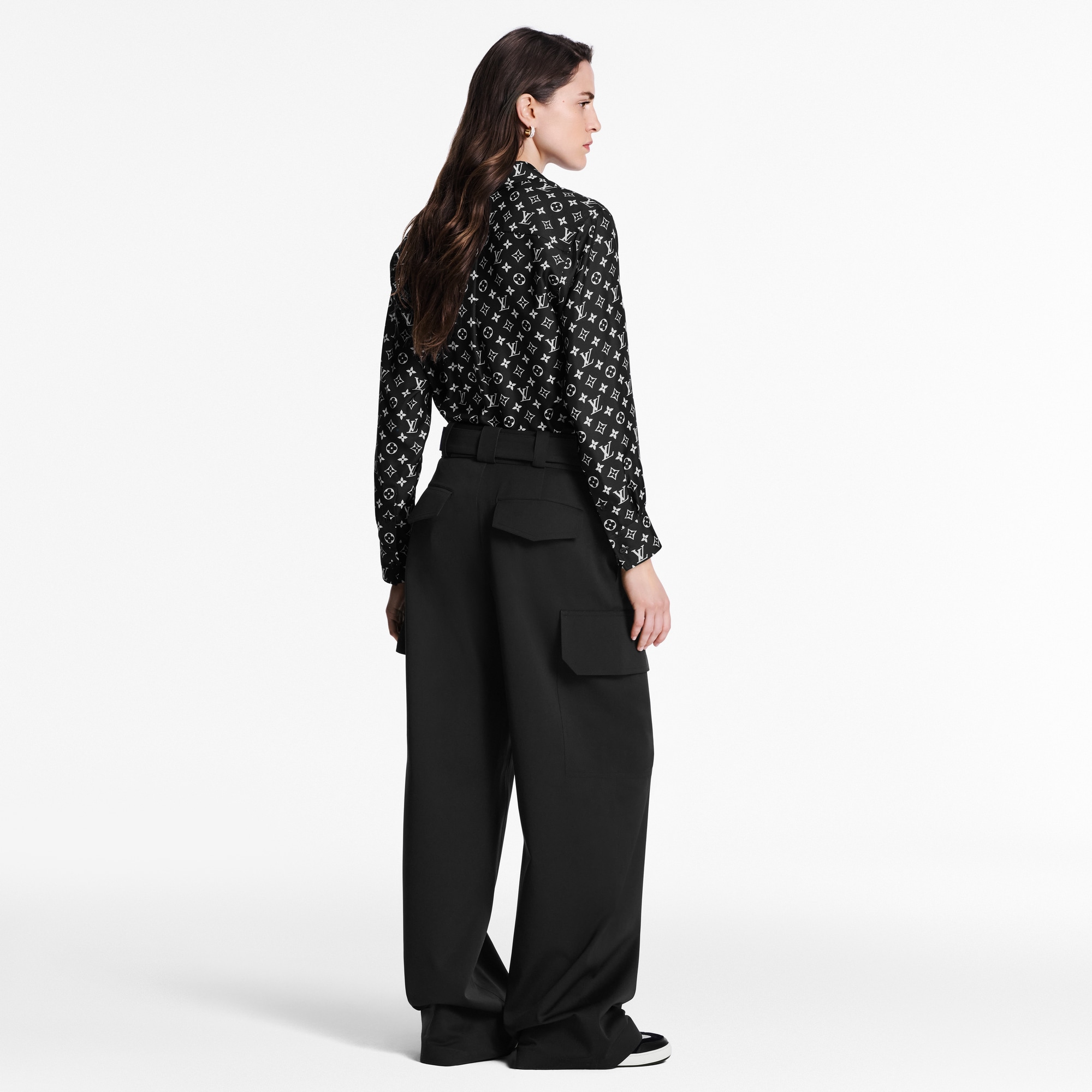 Monogram Silk Shirt  in Women