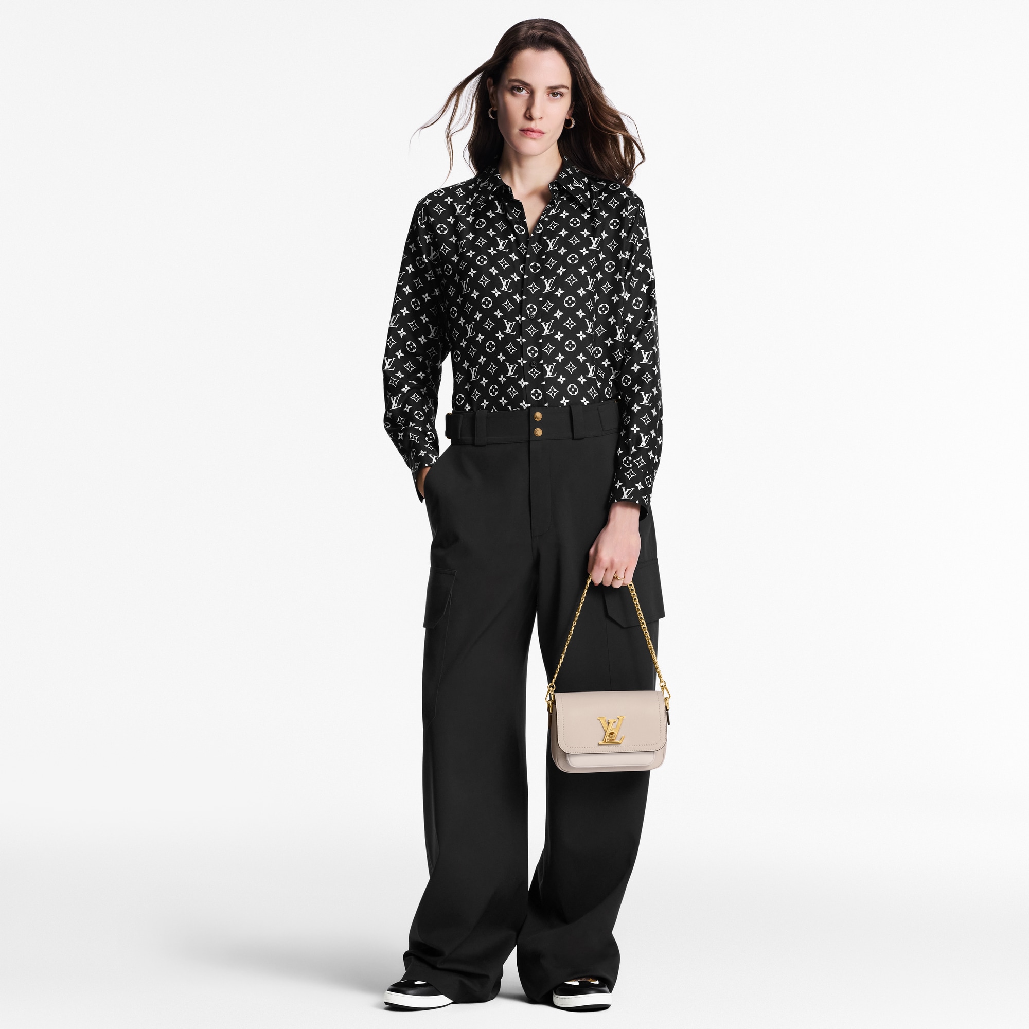 Monogram Silk Shirt  in Women