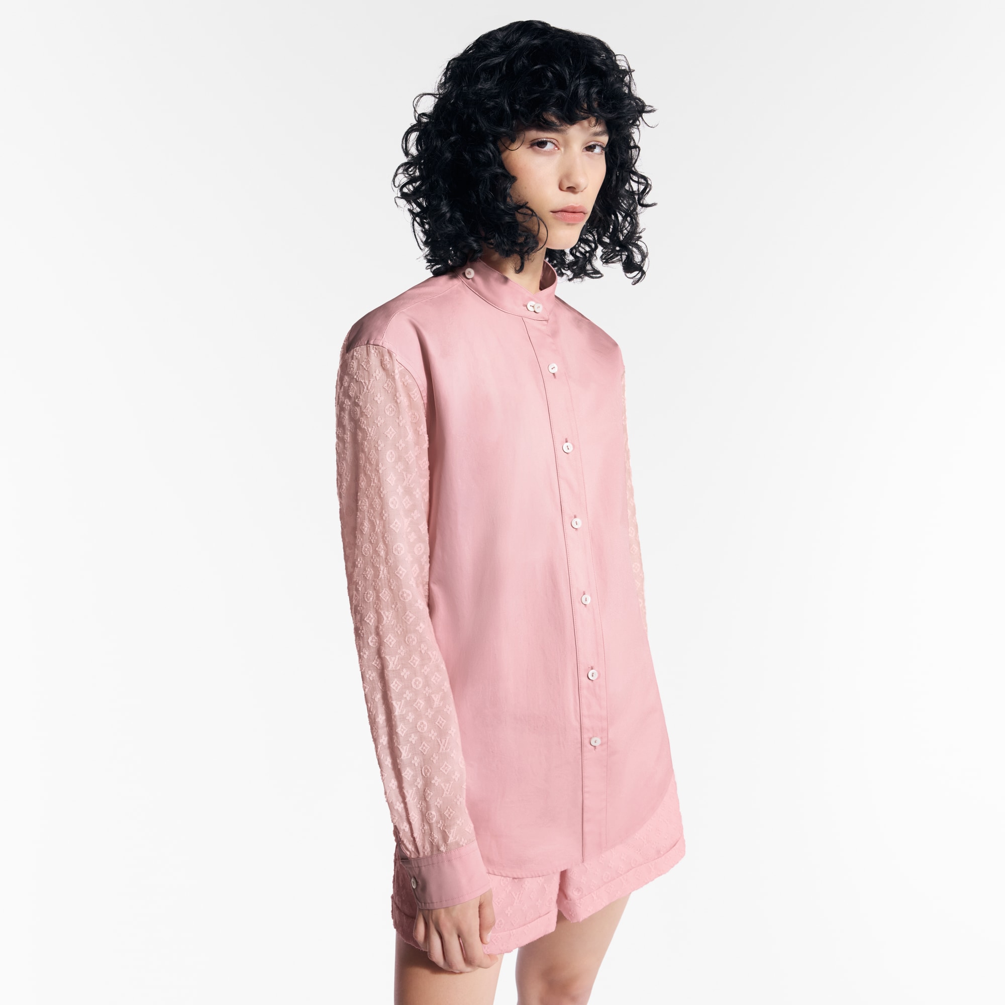 Monogram Sleeve Shirt   in Women