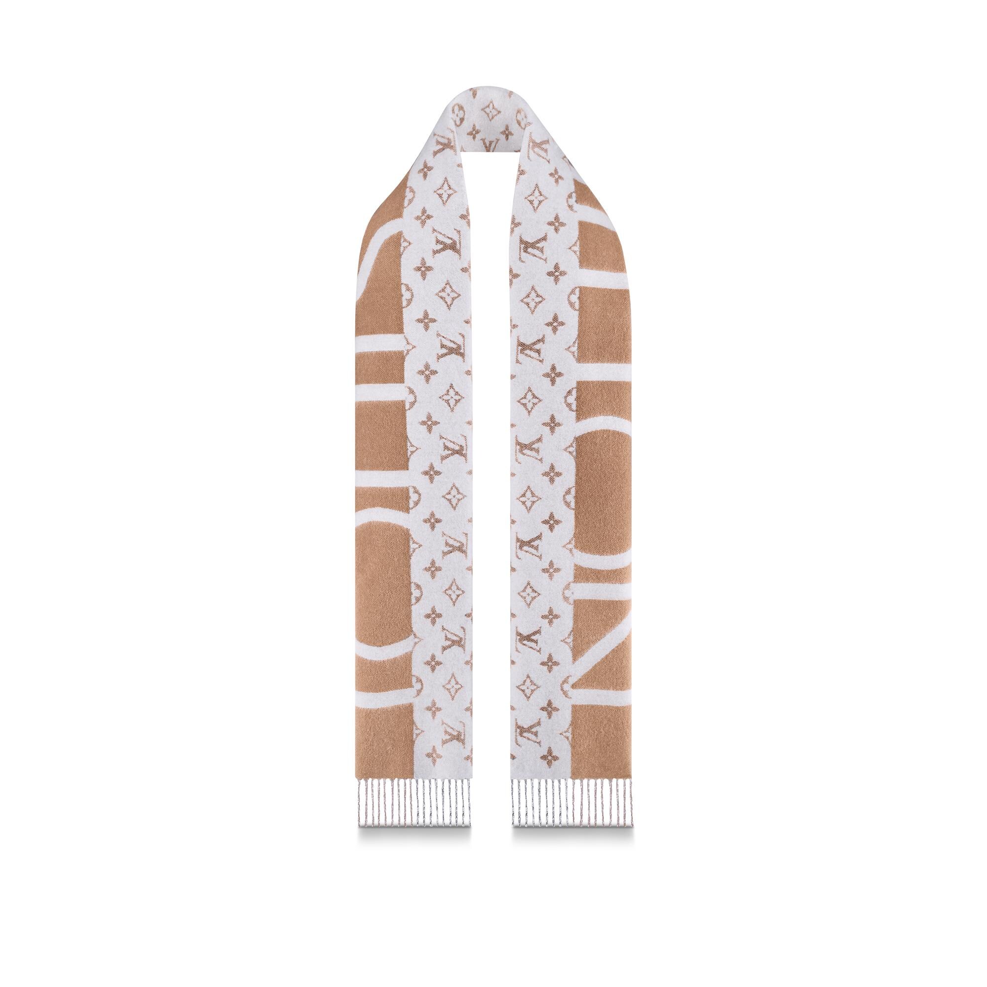 Monogram Split Scarf S00 in Men