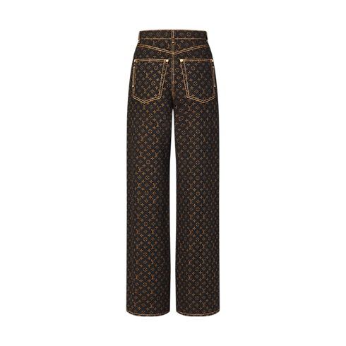 Monogram Straight-Cut Jeans in Women's Ready-to-Wear Trousers collections by Louis Vuitton (Product zoom)