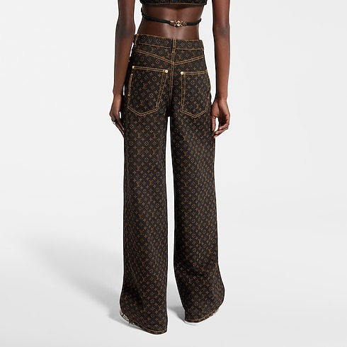 Monogram Straight-Cut Jeans in Women's Ready-to-Wear Trousers collections by Louis Vuitton (Product zoom)