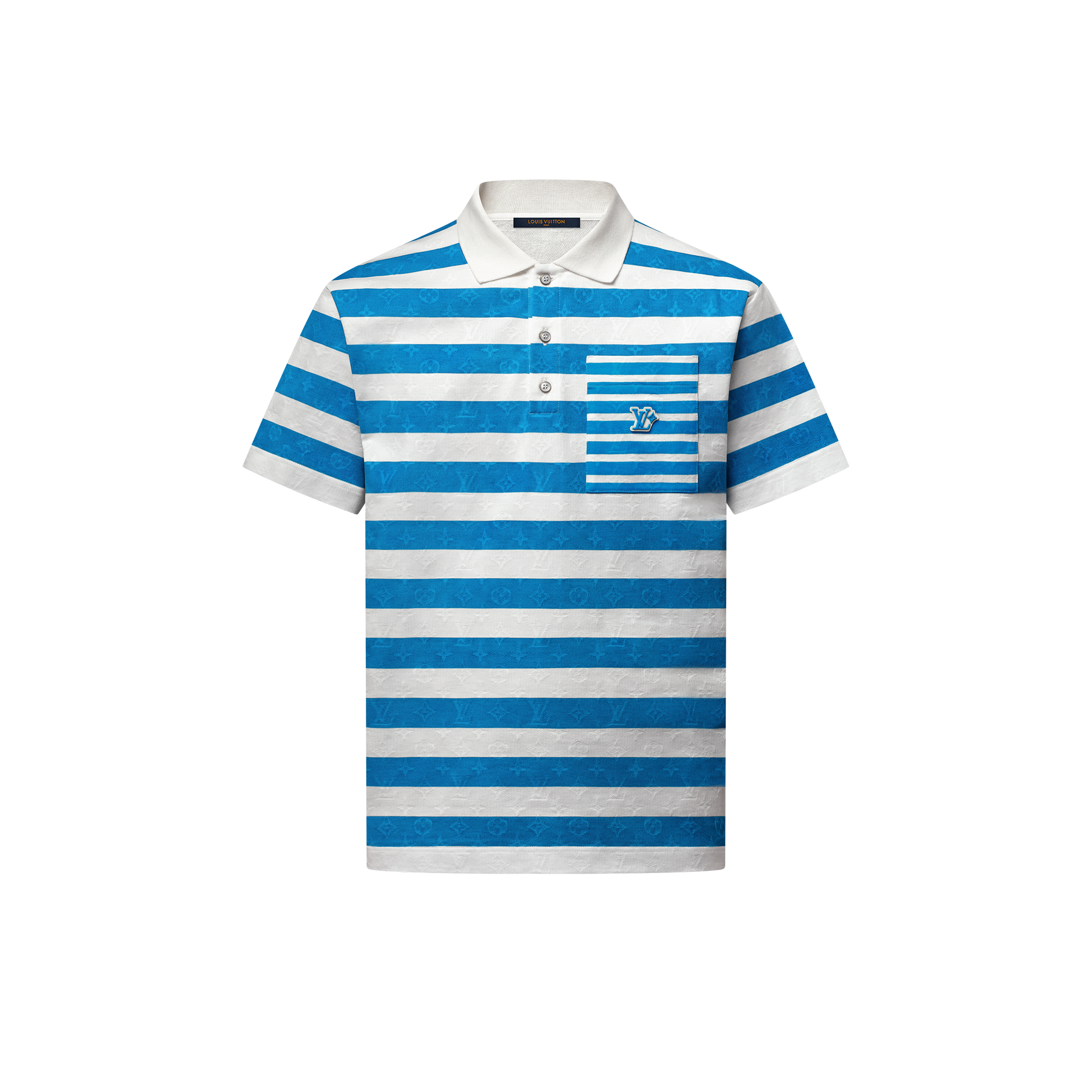 Monogram Striped Polo Shirt  in Men