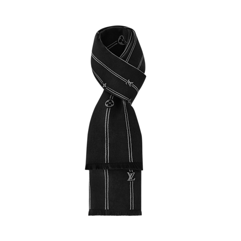 Monogram Stripes Scarf S00 in Men's Accessories Scarves collections by Louis Vuitton (Product zoom)