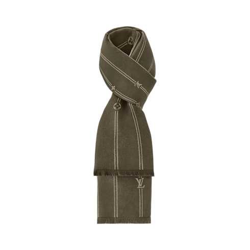 Monogram Stripes Scarf S00 in Men's Accessories Scarves collections by Louis Vuitton (Product zoom)