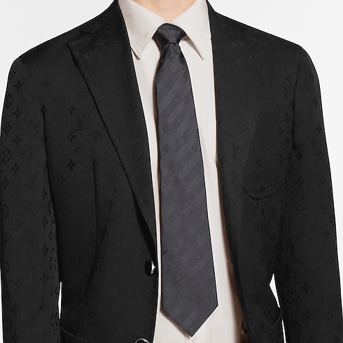 Monogram Stripy Tie S00 in New's For Men New Formal collections by Louis Vuitton (Product zoom)