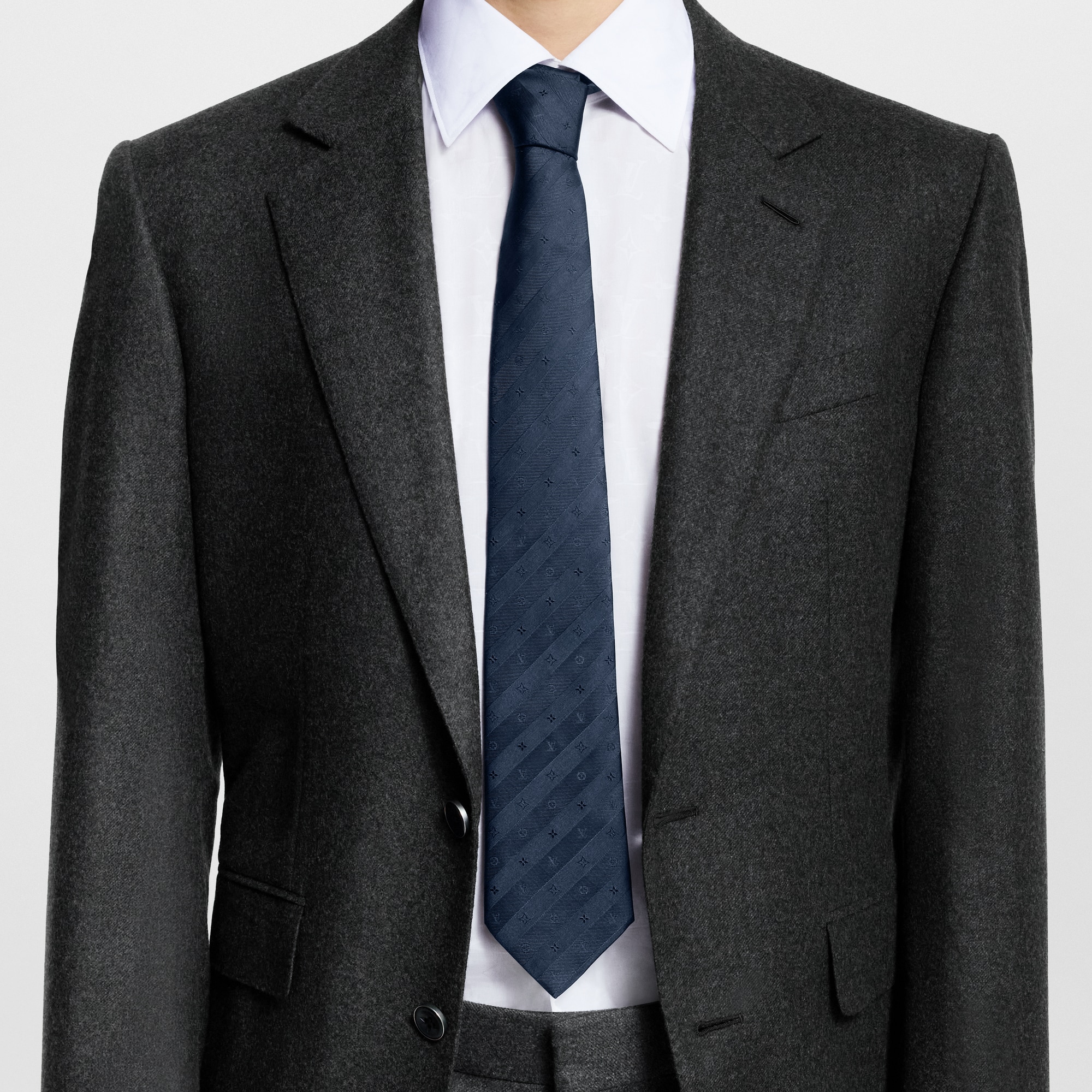 Monogram Stripy Tie S00 in Men