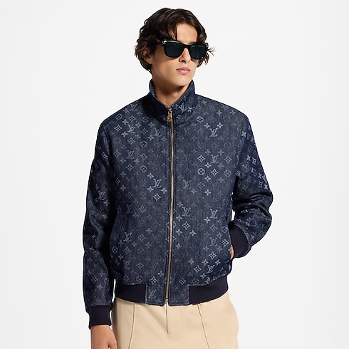 Monogram Surplus Denim Tracktop back view