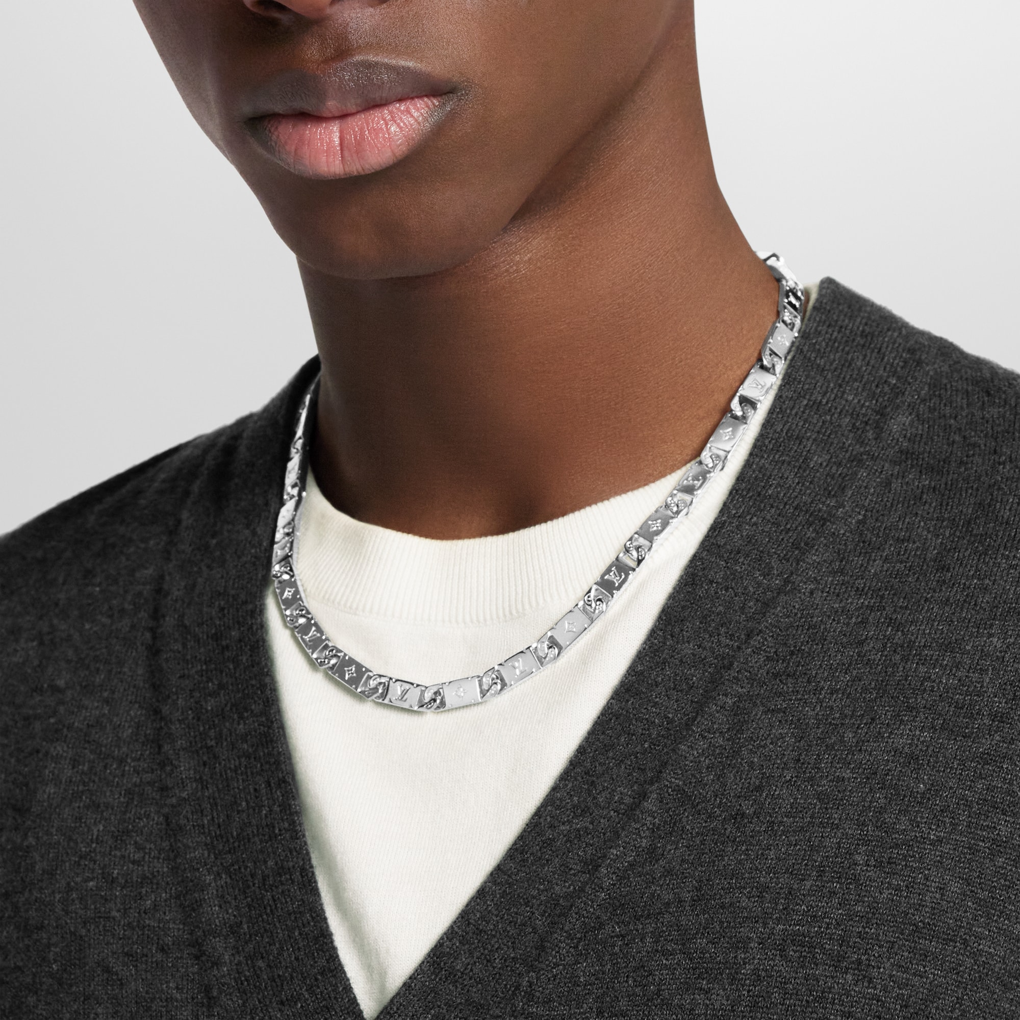Monogram Tied Up Necklace S00 in Men