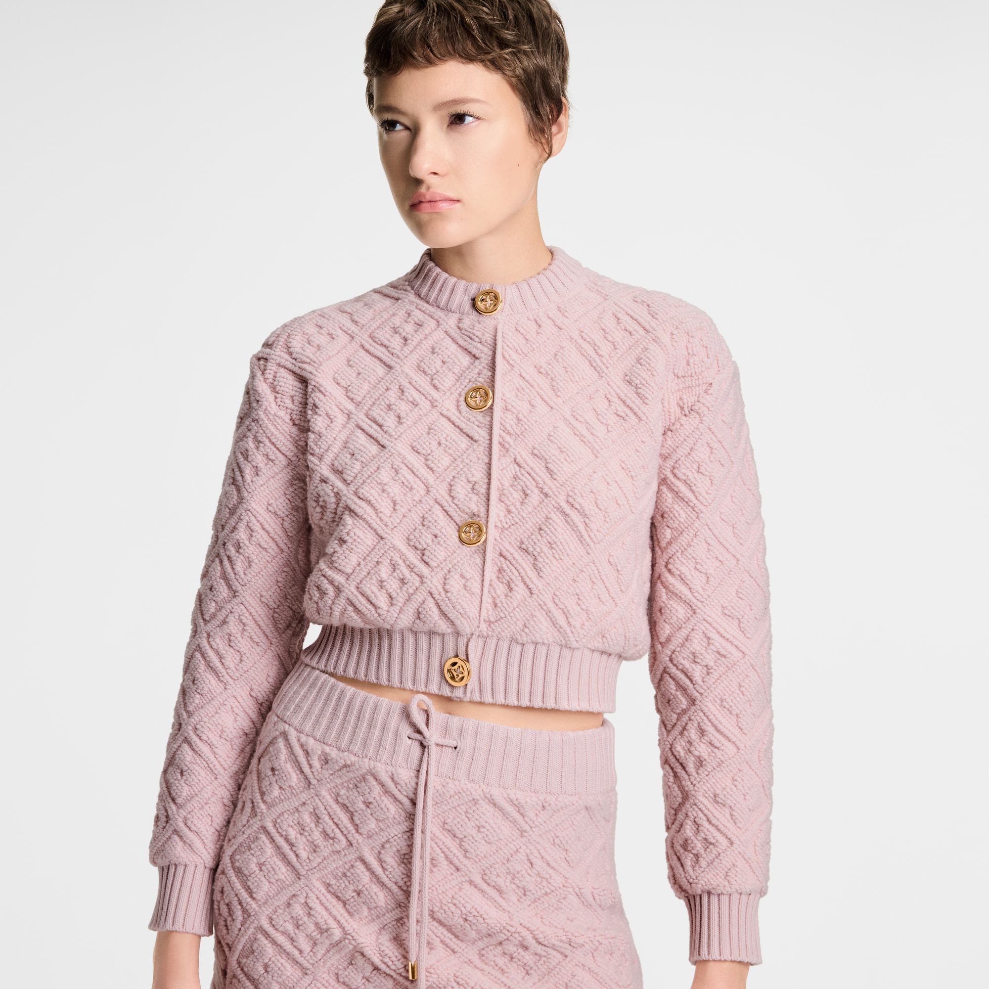 Monogram Toweling Cardigan  in Women