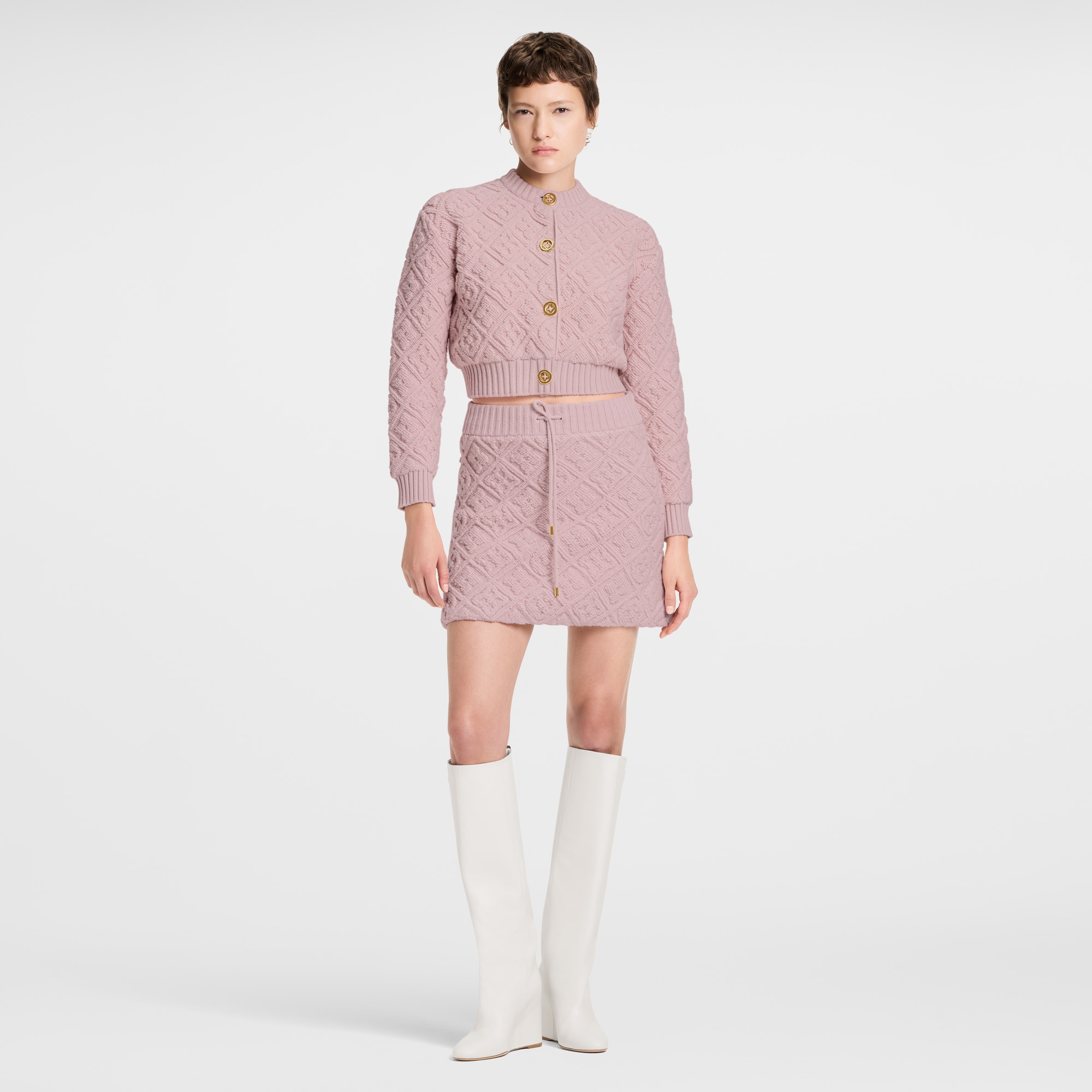 Monogram Toweling Mini Skirt  in Women