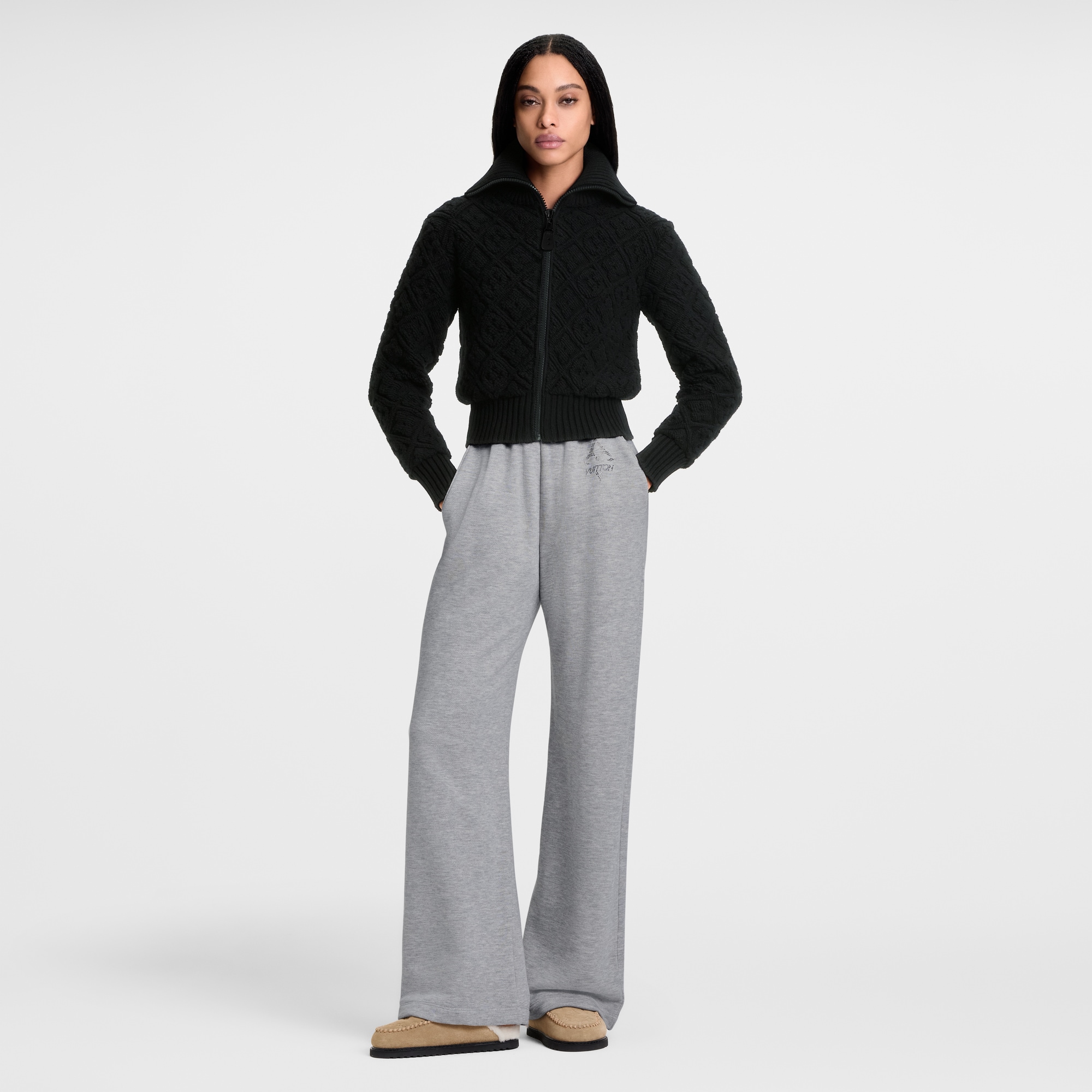 Monogram Toweling Zip-Up Jacket  in Women