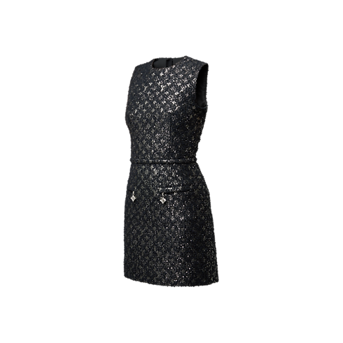 Monogram Tweed Fitted Dress in Women's Ready-to-Wear Dresses collections by Louis Vuitton (Product zoom)