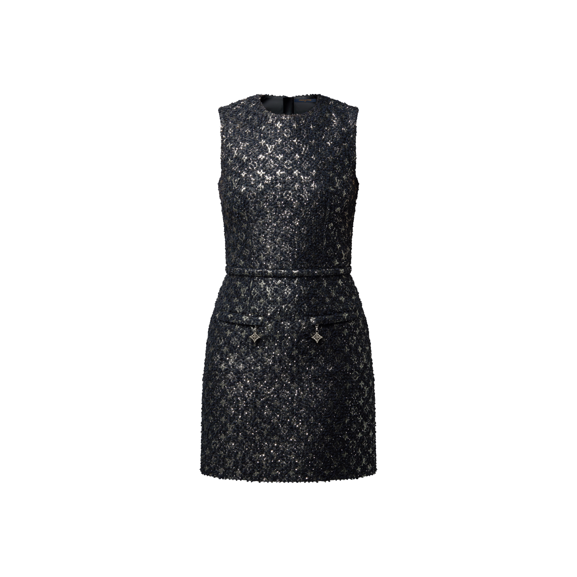 Monogram Tweed Fitted Dress  in Women