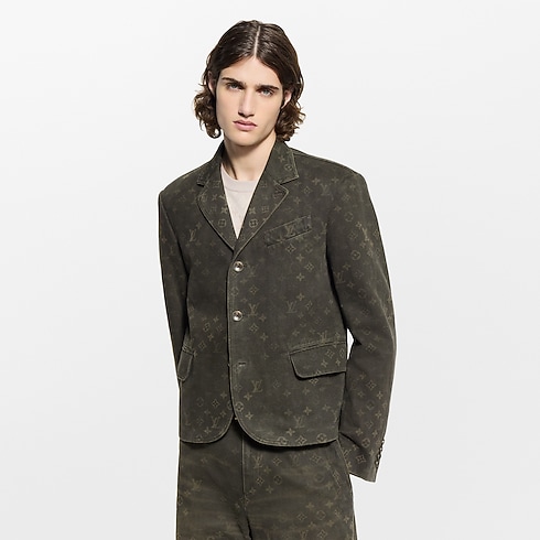 Monogram Waxed Denim Jacket in Men's Ready-to-Wear Outerwear and Coats collections by Louis Vuitton (Product zoom)